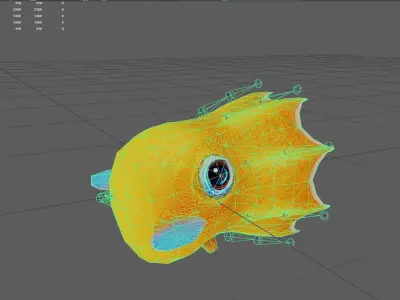 Dumbooctopus Low-poly 3D model