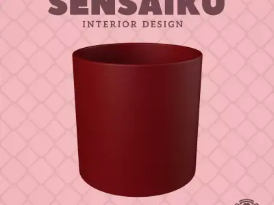 01 Circle V1 Custom Vase Design - Ikebana Home Decoration 3D print model