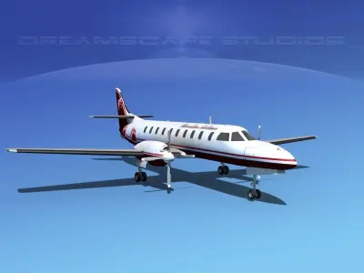 Swearingen SA226 Bearskin Airlines 2 3D model