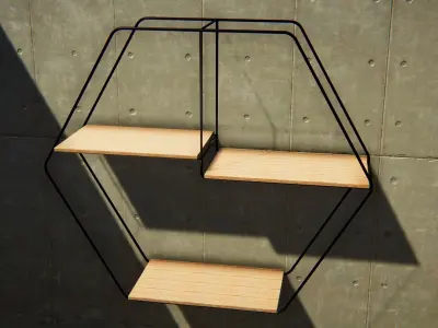 modern wall shelf Free 3D model