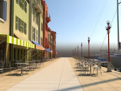 3d City Port 2 3D model