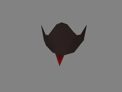 Beak Mask - plague doctor mask Low-poly 3D model