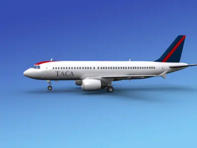 Airbus A320 TACA 3D model