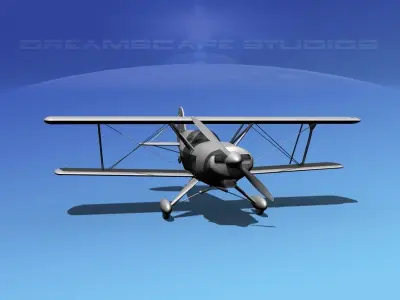 Acro Sport II Biplane VBM 3D model