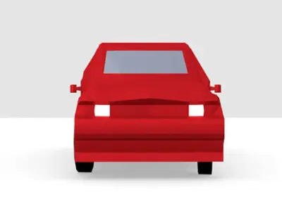 Muscle Car For Gaming Free low-poly 3D model