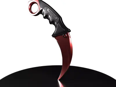 Karambit sci-fi katana 3D model