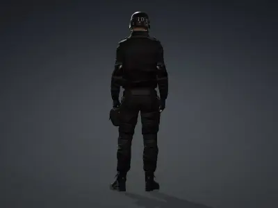 Elite SWAT Commando Character 3D model