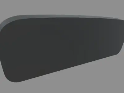 Front Bumper Jeep Low-poly 3D model