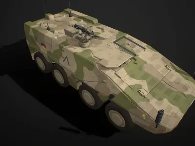 GTK Boxer APC IFV All Pack Low-poly 3D model