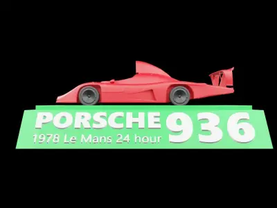 Porsche Le Mans Miniature Aerodynamics print 3d - blenade 3d Free 3D print model