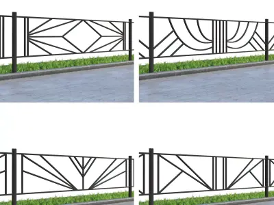 Lawn fences Part 1 3D model