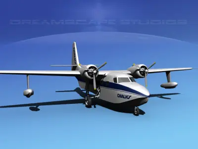 Grumman G-73 Mallard Chalk 2 3D model