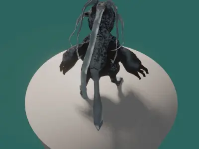 Crow Character Model Free low-poly 3D model