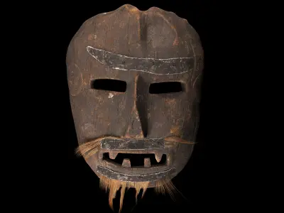 Mask Animistic Low-poly 3D model