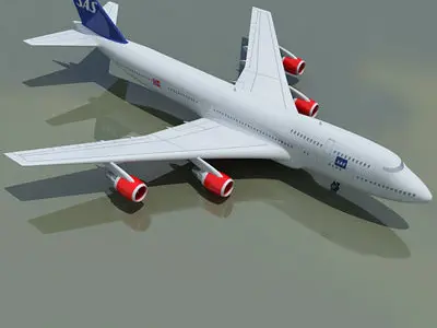 Scandinavian Airlines SAS Boeing 3D model