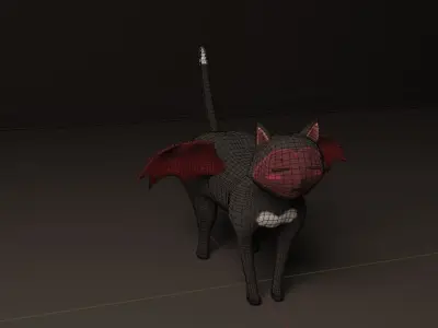 Weird Cat 3D model