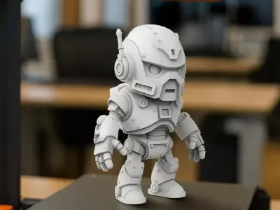 Robot Character 3D Print Model 3D print model purchase