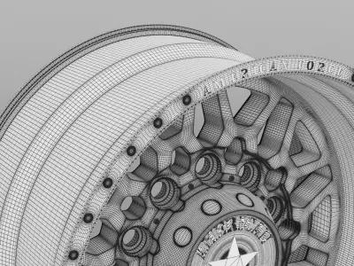 American Force Orion Truck Wheel 3D Model 3D model