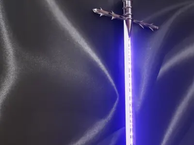 Cold Steel Two Handed Great Sword Low-poly 3D model