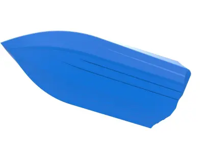 Speed boat hull Version 2 Scale 1 to 25 3D print model