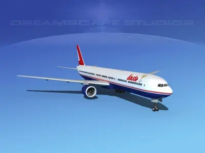 Boeing 777-300 MP Lauda 3D model