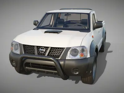 Nissan Hardbody NP300 Low-poly 3D model