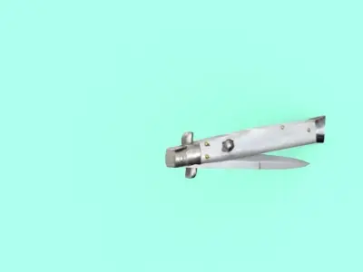 Italian Stiletto Knife Low-poly 3D model