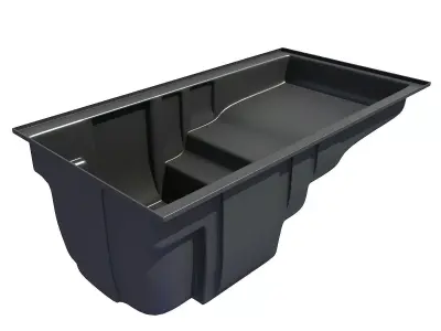 Black Oil Sump Pan 3D model 62 3D model