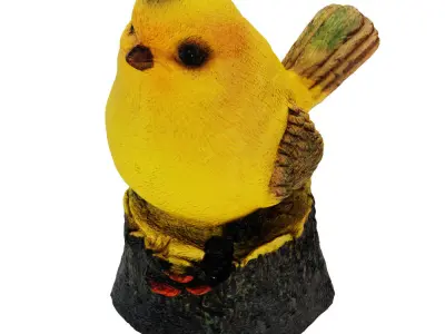 Figurine Yellow bird 01 3D model