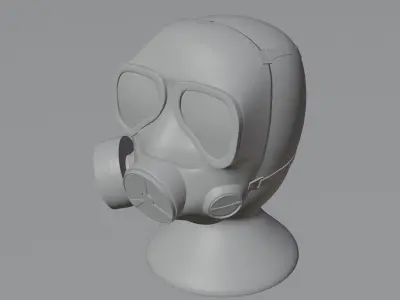 gas mask 3D model