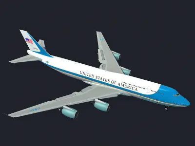 Boeing Air Force One and Marine One 3D model