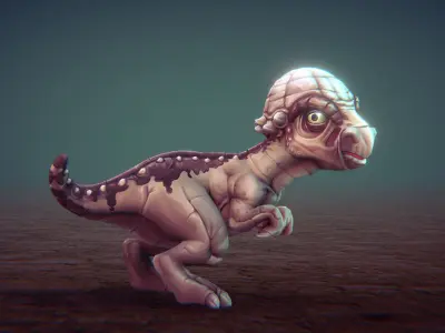 Toon Dinosaurs 2 Low-poly 3D model