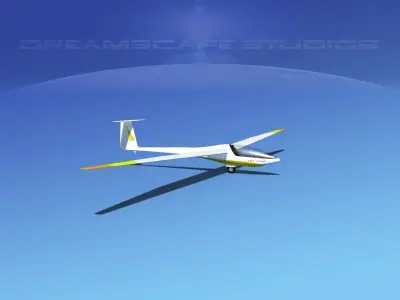 Glaser Dirks DG200 15Mtr Sailplane V10 3D model