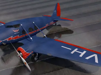 Stinson A1 Trimotor 3D model