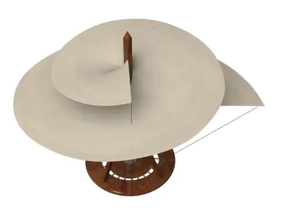 Leonardo da Vinci helicopter 3D model