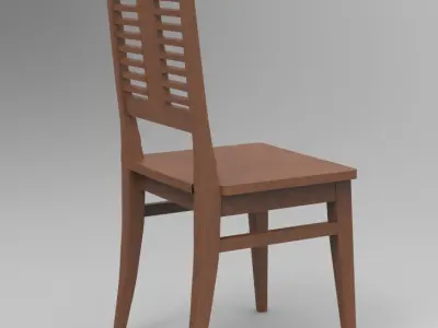 Modern Dining Chair  Free 3D print model