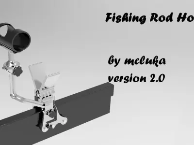 Fishing Rod Holder version 20 Free 3D model