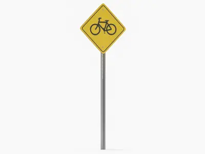 Traffic Sign 21 3D model