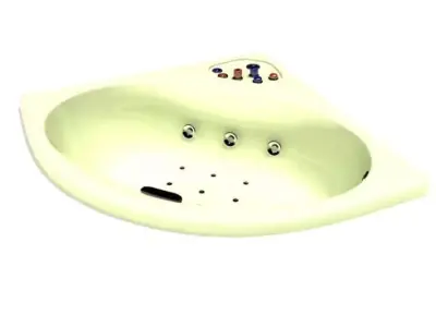 Bathtub With Jets 3D model