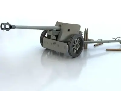 Pak 40 3D model