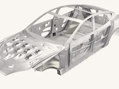Tesla Model S Frame 3D model
