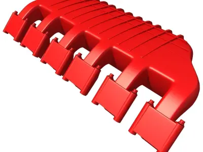 3D Engine Cover 5 3D model