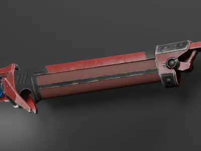 Sci-fi sword - Starforge Edge Low-poly 3D model
