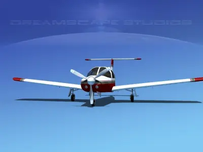 Piper PA-28R-201 Arrow III V17 3D model