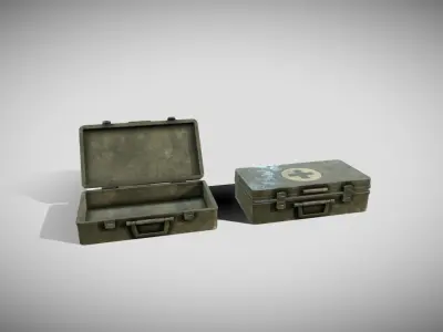 Field Medic Case Low-poly 3D model
