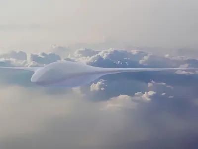 BWB MRay Drone 3D model