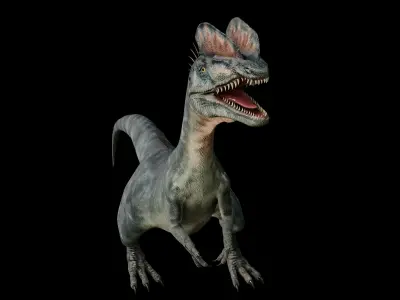 Dilophosaurus 3D Model dinosaur Low-poly 3D model