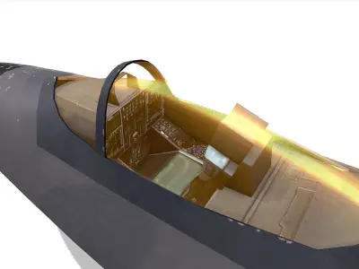 Chengdu J-20 Low-poly PBR Low-poly 3D model