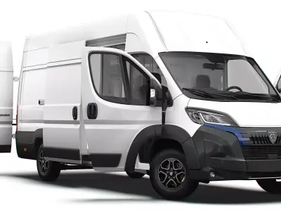 Peugeot e Boxer Van L4H3 HQ Interior 2025 3D model