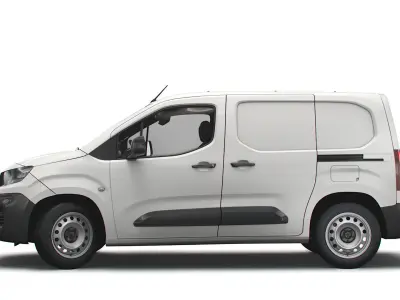 Peugeot Partner Professional Standard UK-spec 2020 3D model